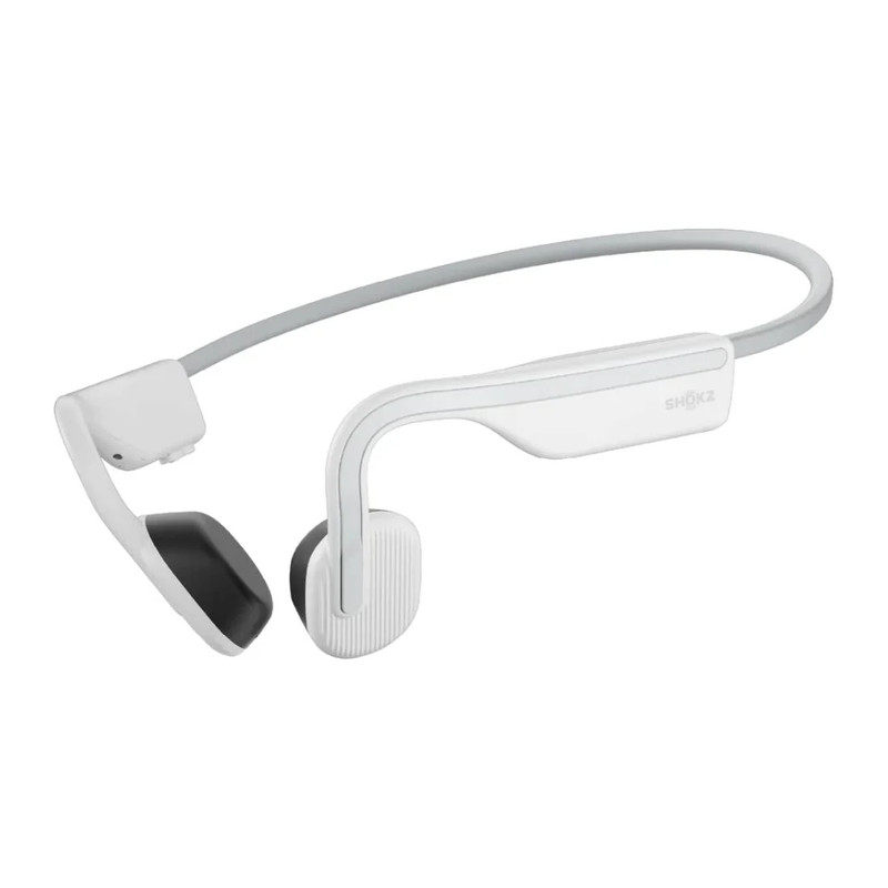 Shokz OpenMove Bone Conduction Open-Ear Bluetooth Headset - White - سماعة لاسلكية
